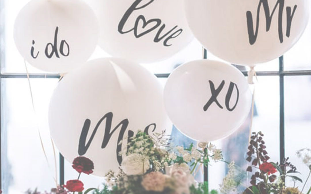 Balões personalizados para casamentos