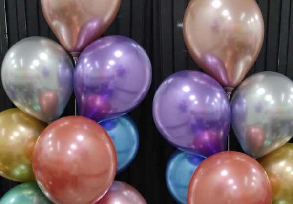 balões cromados
