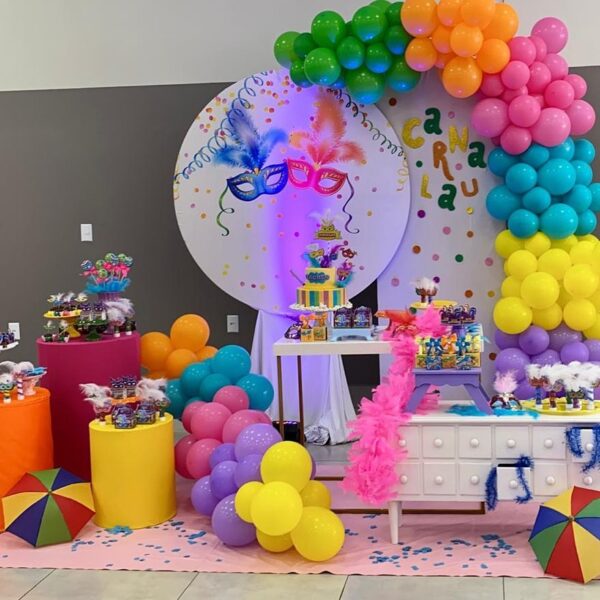 tema de decorações de carnaval