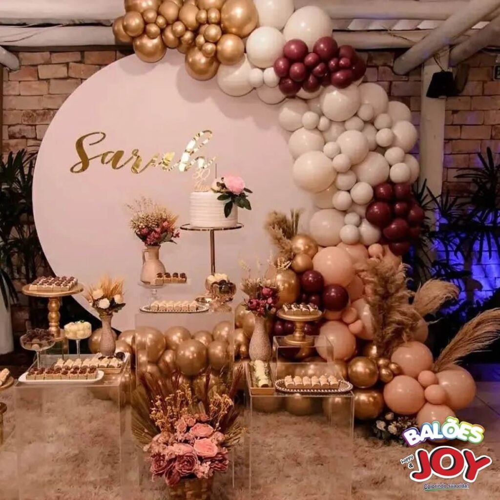 decorações usando balões joy