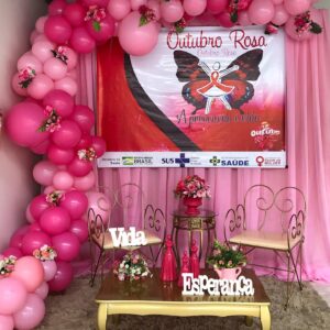 decoração outubro rosa