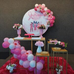 decoração outubro rosa