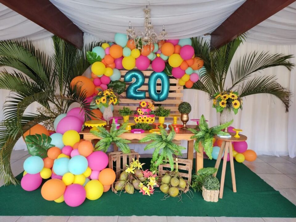 decoração tropical