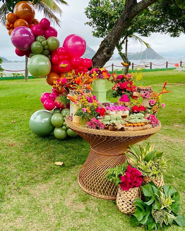 decoração tropical