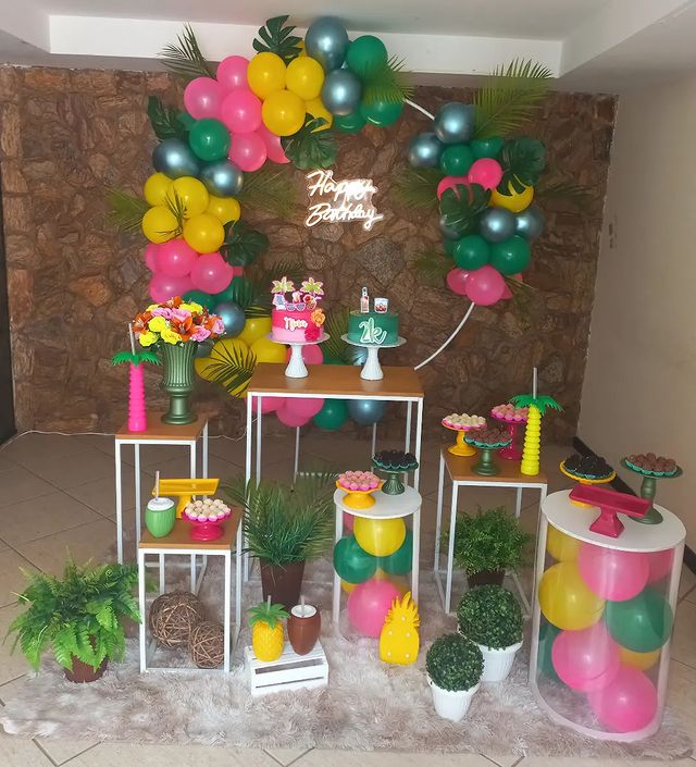 decoração tropical