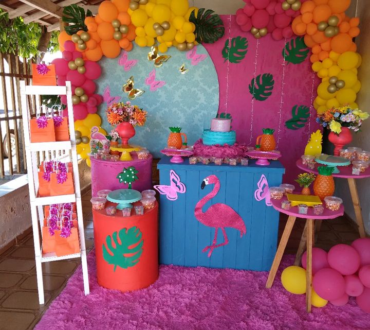 decoração tropical