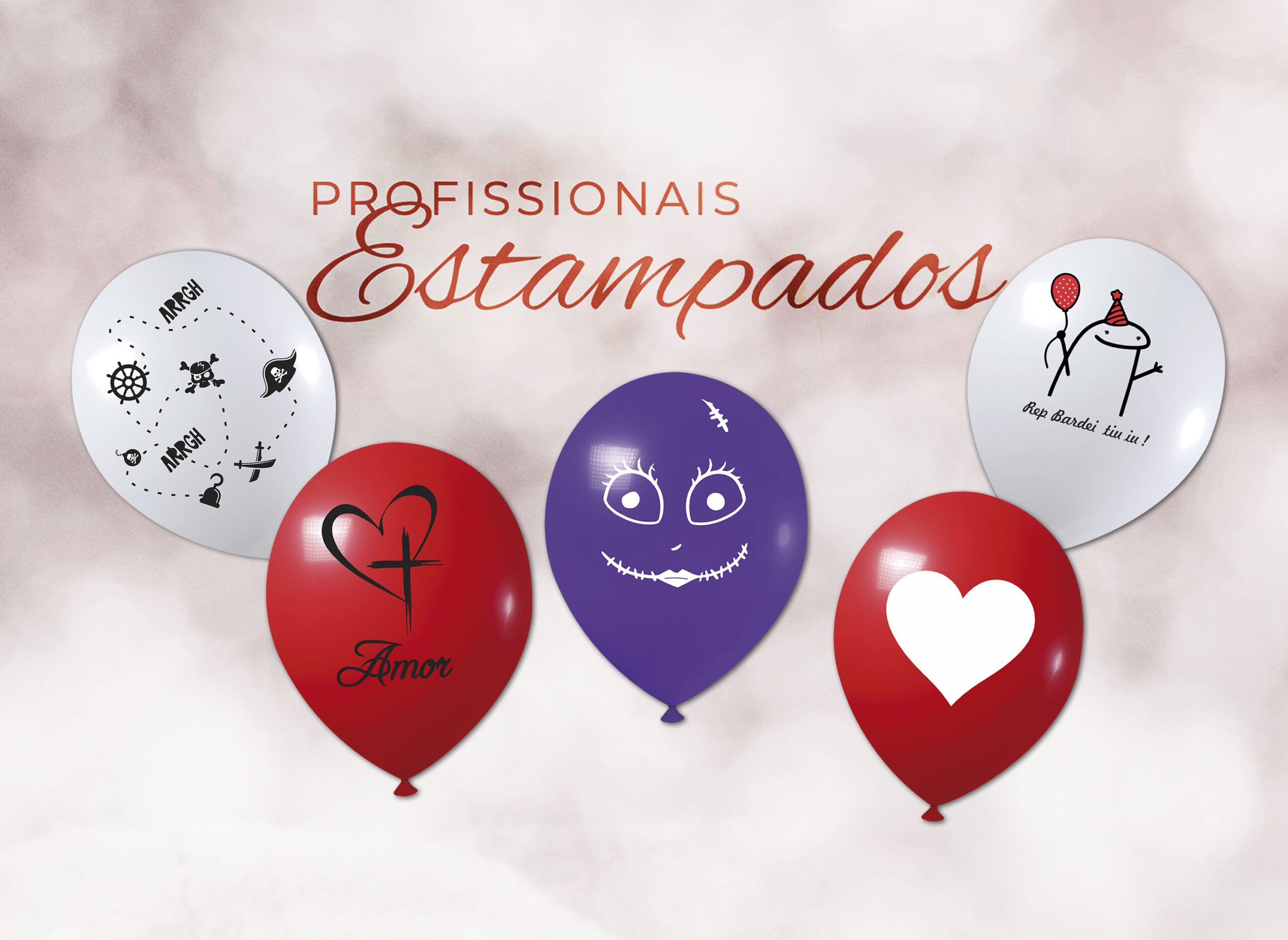 balões estampados