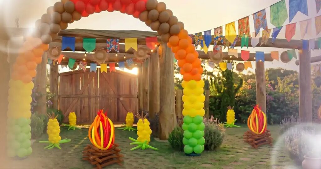 Balão de festa junina