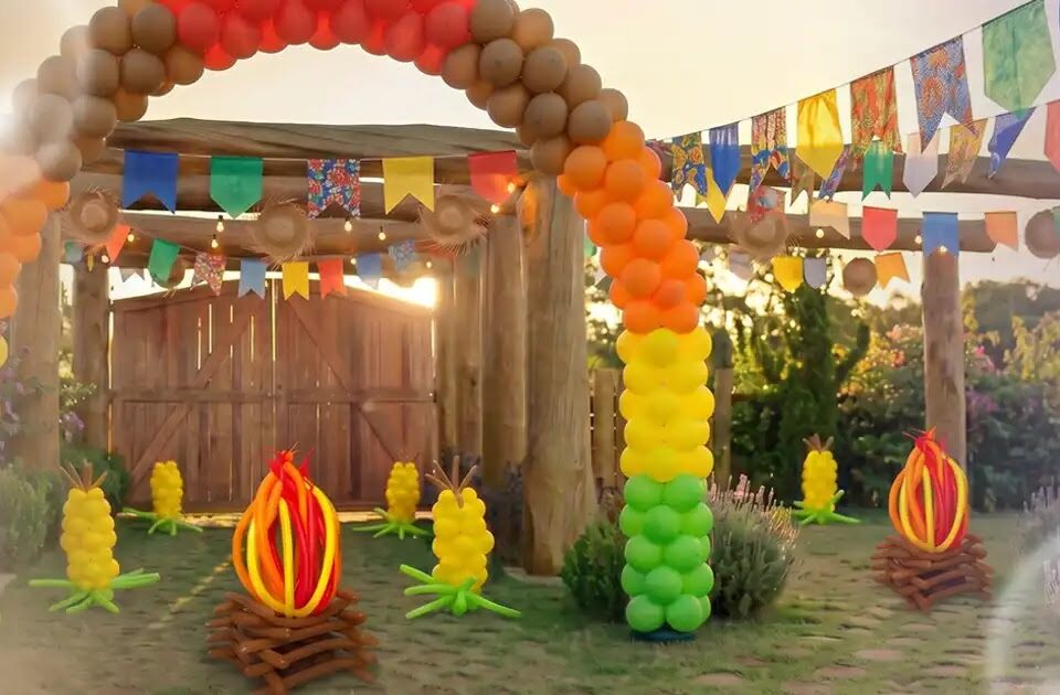 Balão de festa junina